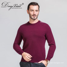 China Factory Crew Neck Shoulder Strip Knit men pullover sweater 2017 With Competitive Price